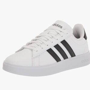 Adidas Classic White Sneakers with Black Stripes
